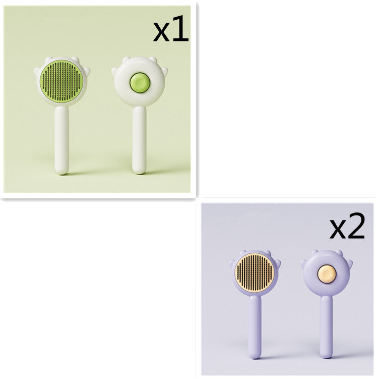 Pet Grooming Comb – Stainless Steel Deshedding Brush for Dogs & Cats