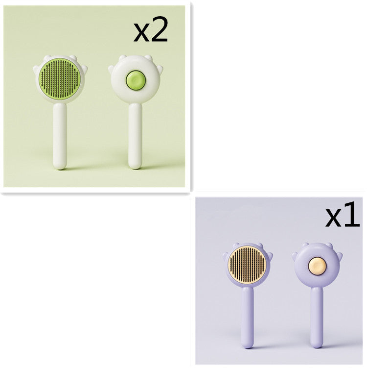 Pet Grooming Comb – Stainless Steel Deshedding Brush for Dogs & Cats