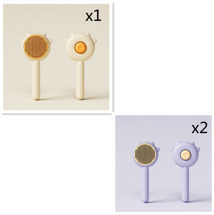 Pet Grooming Comb – Stainless Steel Deshedding Brush for Dogs & Cats